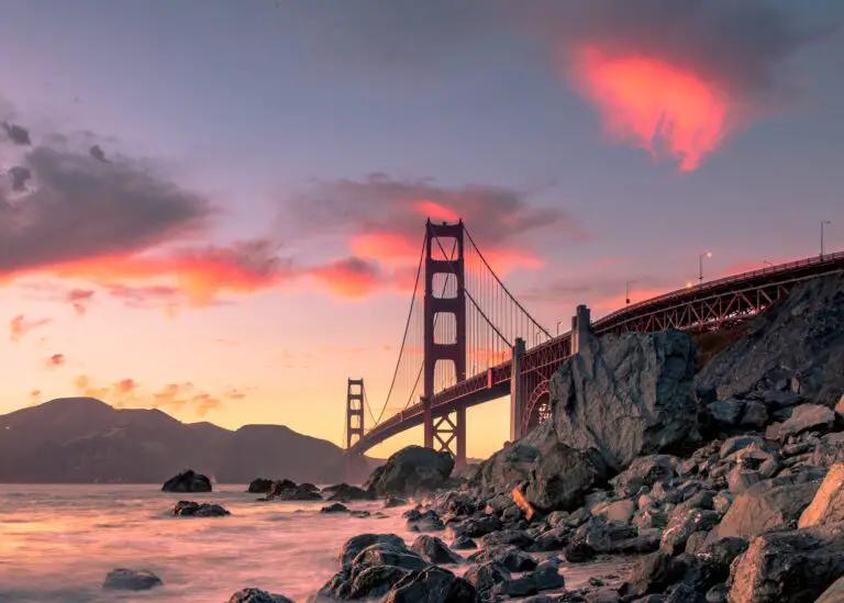 image of a bridge near sea in san francisco